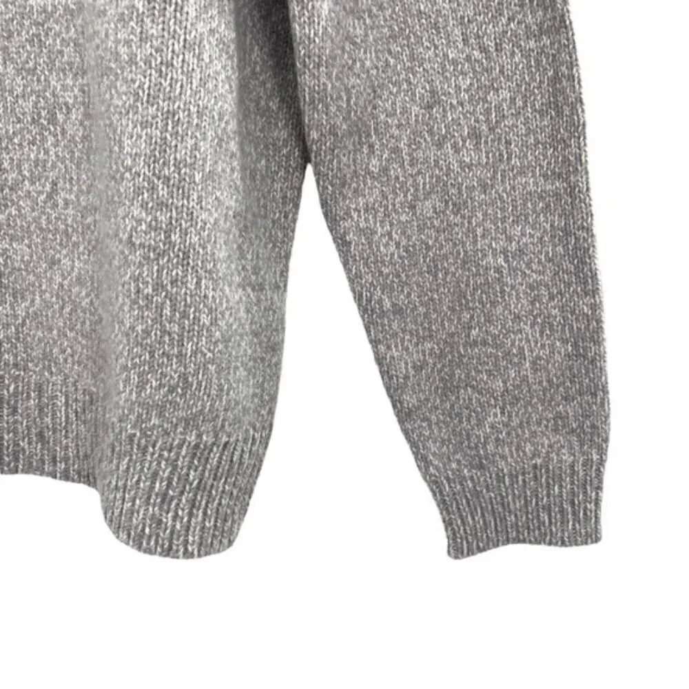Bloomingdale’s Mens Merino Wool Quarter Zip Knit Sweater Size XL